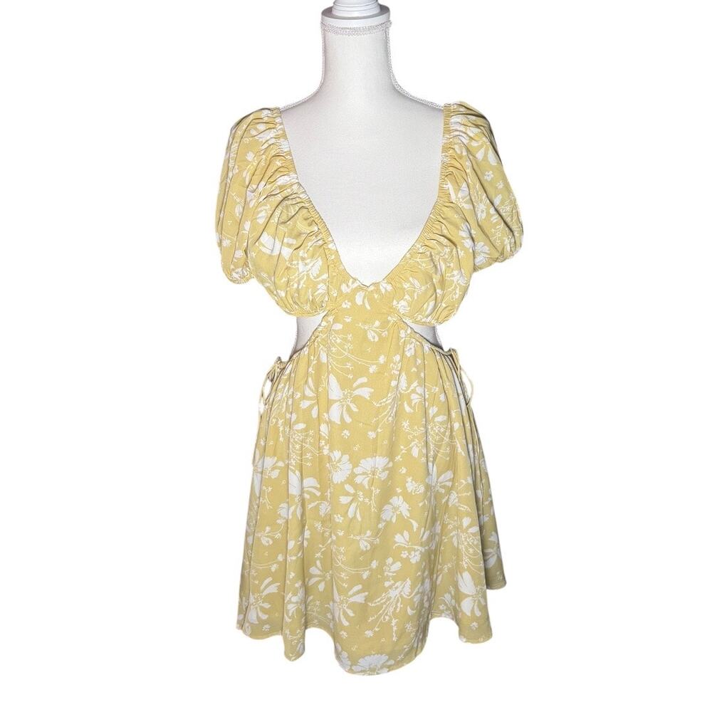 SABO Yellow and White Floral Boho Dress - NWT - Size XL - Picture 3 of 6